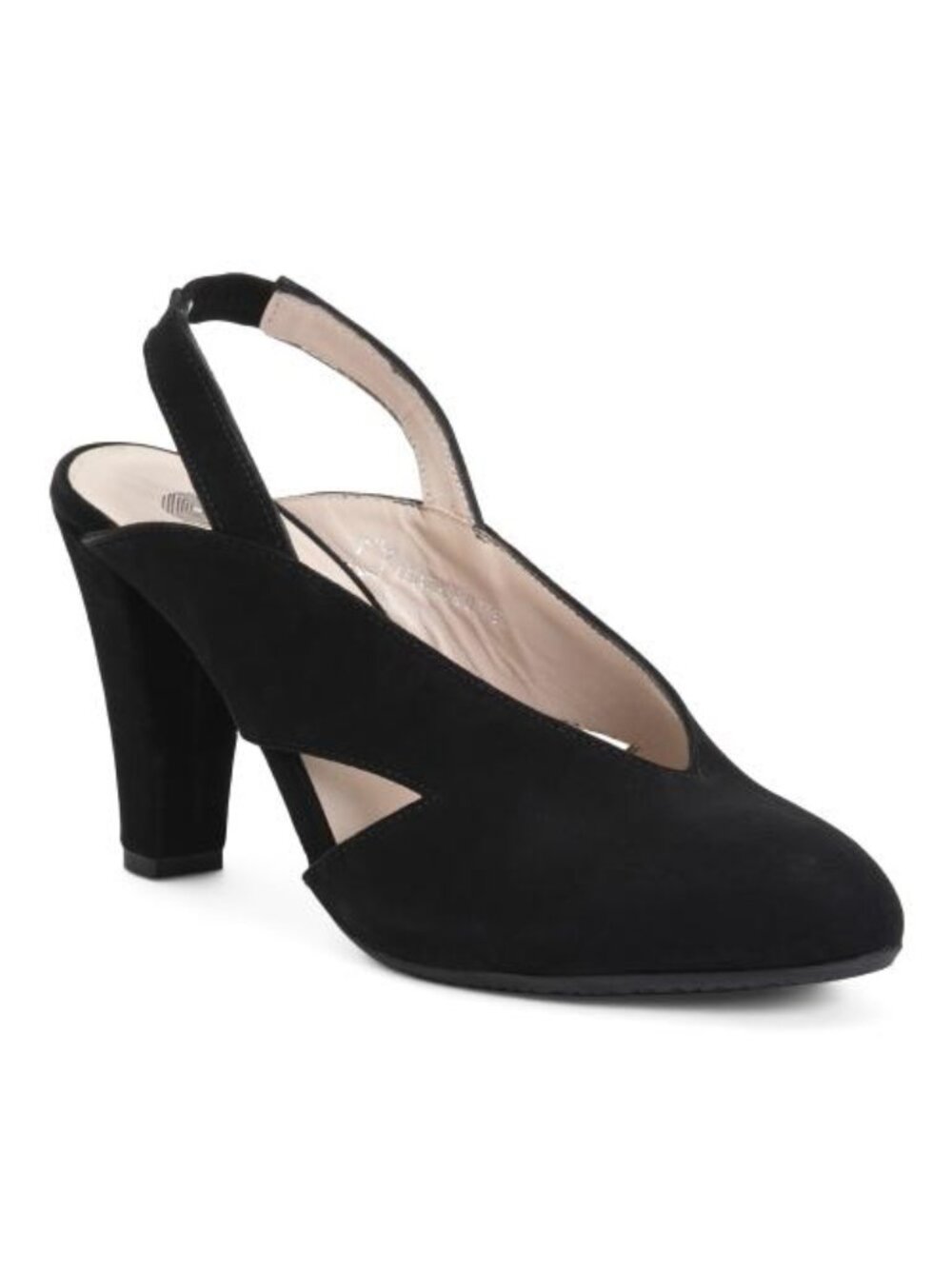 ERIC MICHAEL Made In Portugal Nubuck Leather Vanna Comfort Heels
